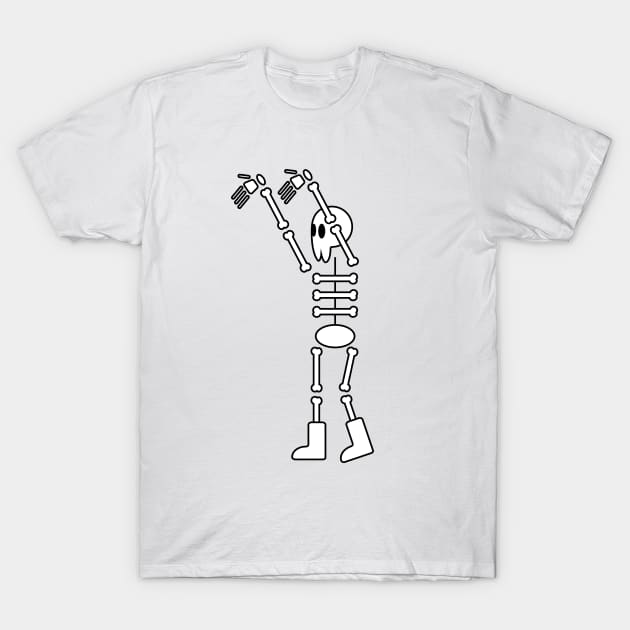 White Skeleton T-Shirt by PG store